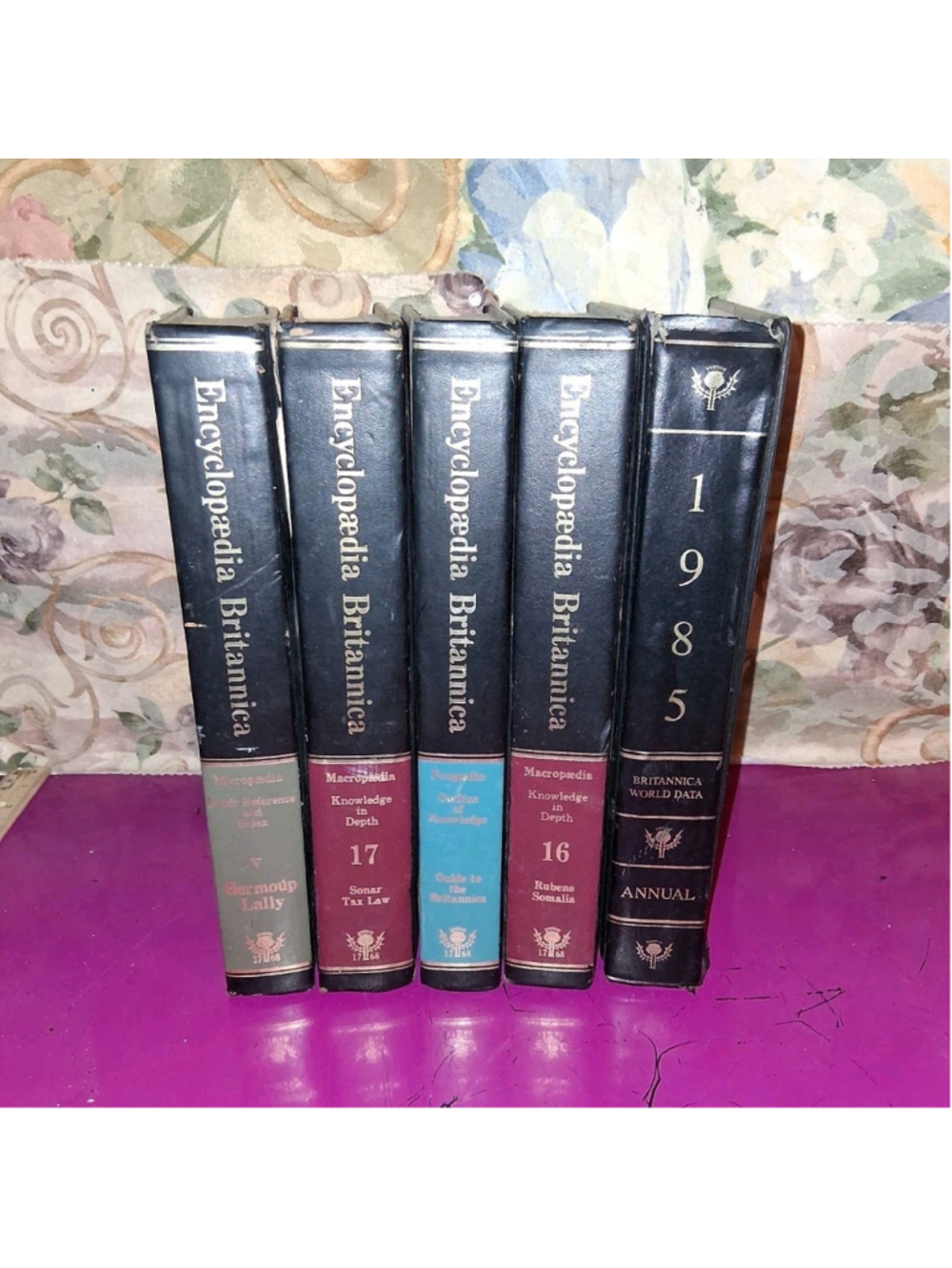 Lot Encyclopaedia Britannica 1985 Annual Hardcover Encyclopedia Guide English
